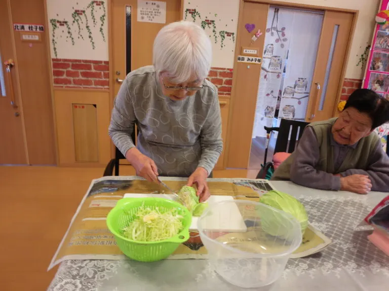 こころユニットの昼食作り(#^.^#)